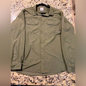 Columbia Omni-Wick Long Sleeve Shirt Size L